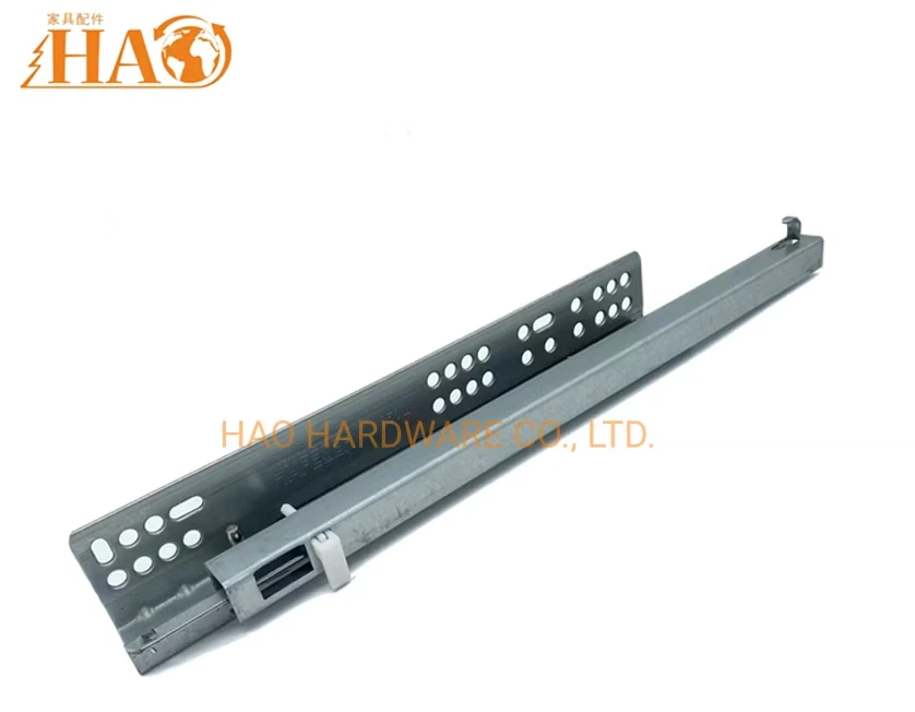 Drawer Telescopic Channel Two Sections Soft Closing Concealed Slide Undermount Slide factory